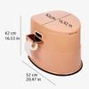 QWEASDF Portable Toilet, Camping Potty, Compact Indoor & Outdoor Commode, for Camping, RV, Boat & More, with Detachable Inner Bucket Lightweight Outdoor Indoor Toilet view 4