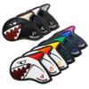 AIMSHARK Coloring Golf Iron Covers/9pcs Set/Golf Head Covers (Mix White+Gry+BK Set) view 1