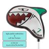 AIMSHARK Coloring Golf Iron Covers/9pcs Set/Golf Head Covers (Mix White+Gry+BK Set) view 2