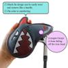 AIMSHARK Coloring Golf Iron Covers/9pcs Set/Golf Head Covers (Mix White+Gry+BK Set) view 3