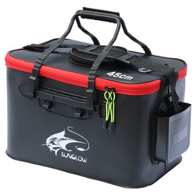 Foldable Multi-Functional Live Fish Bait Bucket - 6/8/10 Gallon, Outdoor Camping EVA Fishing Bag