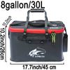 Foldable Multi-Functional Live Fish Bait Bucket - 6/8/10 Gallon, Outdoor Camping EVA Fishing Bag view 2