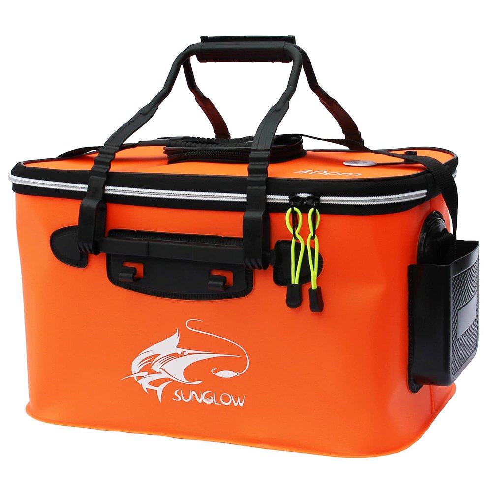 Fishing Bucket, 6Gallon/8Gallon/10Gallon Foldable Fish Bucket,Live Fish Container Multi-Functional Live Fish Bait Bucket,Outdoor Camping EVA Fishing Bag and Fish Protection Bucket