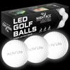 Activ Life LED Lighted Golf Balls - White, 3-Pack - Glow in The Dark & Light Up Night Golf - for Men & Women - Light Up Fun Stuff Trick Gadgets view 1