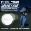 Activ Life LED Lighted Golf Balls - White, 3-Pack - Glow in The Dark & Light Up Night Golf - for Men & Women - Light Up Fun Stuff Trick Gadgets view 2