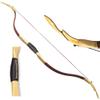 ZSHJGJR Archery Traditional Longbow Handmade 20-40lbs Recurve Bow One-Piece Hunting Bow Horse Bow for Outdoor Shooting Target Practice (Coffee, 25lbs) view 1