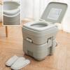 Portable Toilet, 5 Gallon Camping Porta Potty Durable Leak Proof Flushable RV Toilet Easy to use With Detachable Tanks for Effortless Cleaning & Carrying for Travel Boating and Trips view 2