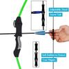 Mxessua 45" Youth Bow and Arrows Set for Kids 8-12 Teens Recurve Archery Beginner Gift Longbow Kit 9 Arrows, 4 Target Face Toy for Backyard Game Age 12-14 14-16 Green view 4