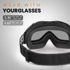 OutdoorMaster OTG Ski Goggles - Over Glasses Ski/Snowboard Goggles for Men, Women & Youth - 100% UV Protection (Black Frame + VLT 47% Gray Lens) view 2