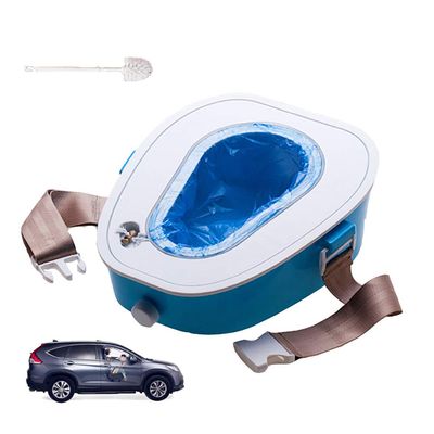 QWEASDF Portable Car Toilet, Mobile Emergency Potty for Adults/Children/Pregnant Woman/Old Man, for Outdoor Emergency, Camping, Hiking, Car Travel, Traffic Jam,Blue