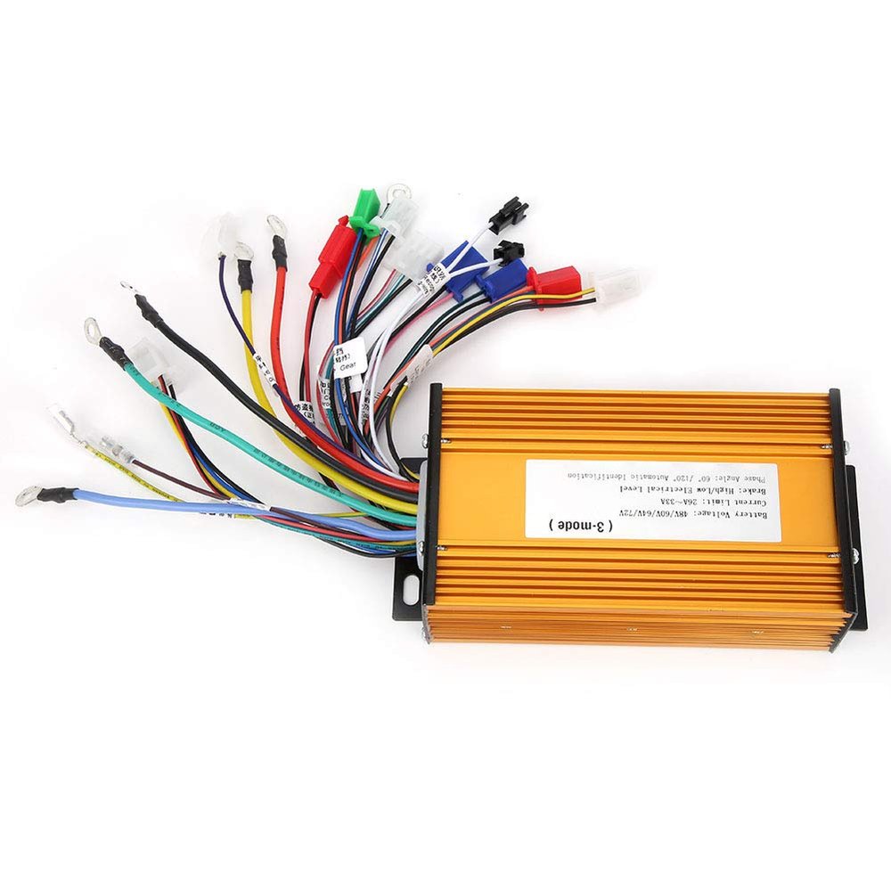 Keenso Brushless Speed Motor Controller, Electric Scooter Three-Mode 12 Tube Brushless Motor Control Electric Scooter