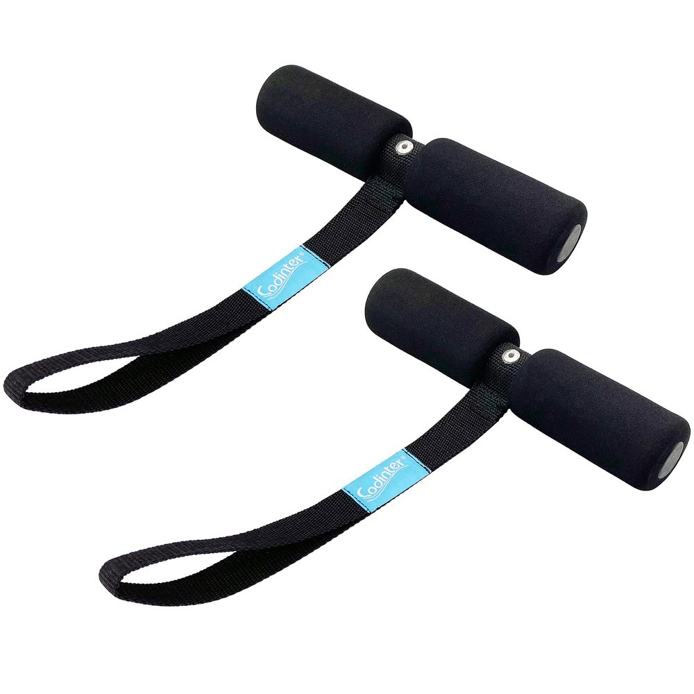 Codinter Quick Hood Loops, T-Shaped Hood Anchor Straps with Solid Aluminum Core for Car Trunk Secure Kayak Bow/Stern Tie-Downs  1 Pair Black