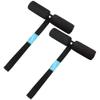 Codinter Quick Hood Loops, T-Shaped Hood Anchor Straps with Solid Aluminum Core for Car Trunk Secure Kayak Bow/Stern Tie-Downs  1 Pair Black view 4