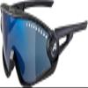 ALPINA Mirrored, 100% UV Protection Sport Sunglasses For Men & Women, Cycling/Running, Removeable Side Protection, 5W1NG, black, one size view 1