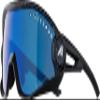 ALPINA Mirrored, 100% UV Protection Sport Sunglasses For Men & Women, Cycling/Running, Removeable Side Protection, 5W1NG, black, one size view 2