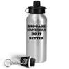 Art by Chelsydale Gifts for Baggage Handler Water Bottle Tumbler Reusable Portable Drinkware - Fleet Service Agent Clerk Airport Airline Rampie Ramper Funny Cute Gag Appreciation Idea - Do It Better view 2