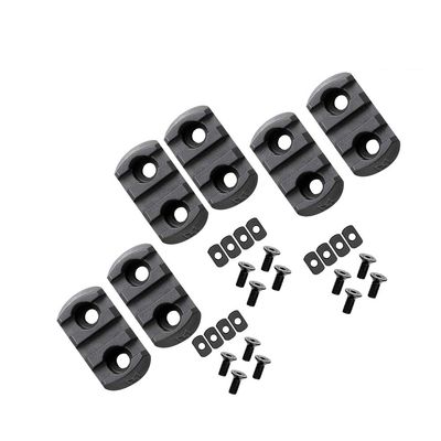 Gotical Multi Slots to Picatinny Rail Adapter 3 Slot Polymer Picatinny Rail Section Three Slots for Handguard 2 Pieces (Set of 6)