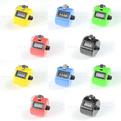 White Deer Hand Tally Counter 4 Digit Number Dual Clicker Golf Handy Convenient (Mix)