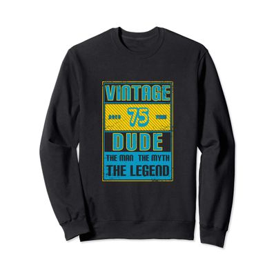 75th Birthday Gifts for Men Age 75 Year Old Vintage Dad 1945 Sweatshirt