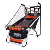 Hall of Games EZ Fold Premium Indoor Arcade Basketball Game with Steel Frame and Polycarbonate Backboard, Dual Shot Electronic Scoring with 6 Size 3 Balls Included, Perfect for Basement Game Rooms view 1