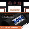 Hall of Games EZ Fold Premium Indoor Arcade Basketball Game with Steel Frame and Polycarbonate Backboard, Dual Shot Electronic Scoring with 6 Size 3 Balls Included, Perfect for Basement Game Rooms view 4