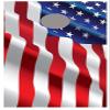 Lets Print Big Waving American Flag Cornhole Board Decal Wraps view 1