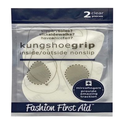 Kung Shoe Grip, Non Slip Sole Adhesive Traction for Slippery Shoes, Clear