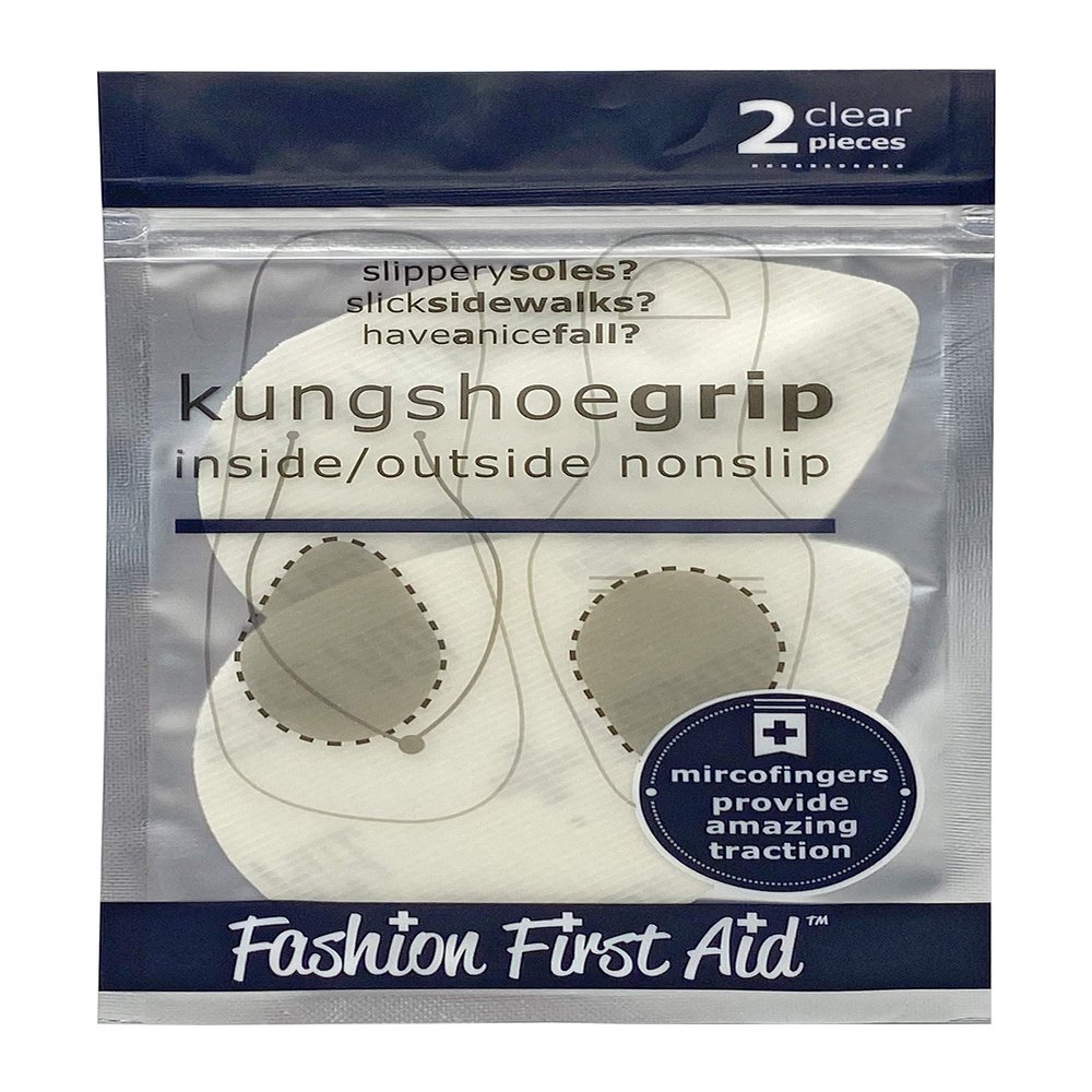 Kung Shoe Grip, Non Slip Sole Adhesive Traction for Slippery Shoes, Clear