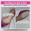Kung Shoe Grip, Non Slip Sole Adhesive Traction for Slippery Shoes, Clear view 2