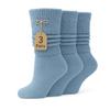 AWS/American Made Lightweight Slouch Socks 3 PAIRS Shoe Size 5-10 (Light Blue) view 1