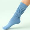 AWS/American Made Lightweight Slouch Socks 3 PAIRS Shoe Size 5-10 (Light Blue) view 2
