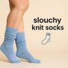 AWS/American Made Lightweight Slouch Socks 3 PAIRS Shoe Size 5-10 (Light Blue) view 3