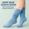 AWS/American Made Lightweight Slouch Socks 3 PAIRS Shoe Size 5-10 (Light Blue) view 4