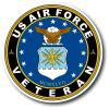 Edward & Co Sticker US AIR Force Veteran Decal Army Military for Car Truck Window Laptop Bumper (3" x 3") view 1