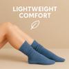 AWS/American Made Lightweight Slouch Socks 3 PAIRS Shoe Size 5-10 (Captains Blue) view 2