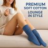 AWS/American Made Lightweight Slouch Socks 3 PAIRS Shoe Size 5-10 (Captains Blue) view 3