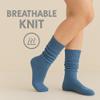 AWS/American Made Lightweight Slouch Socks 3 PAIRS Shoe Size 5-10 (Captains Blue) view 4
