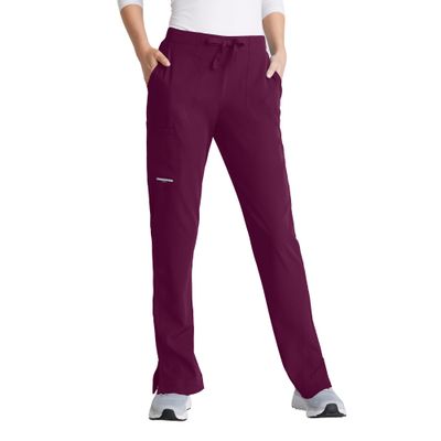 BARCO Skechers Vitality Charge Slim Fit Scrub Jogger for Women  Wine, Mid-Rise, 4-Pocket Bottoms w/ 4-Way Stretch  Moisture Wicking, Quick-Shed, Anti-Static  XL, Petite Fit