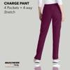 BARCO Skechers Vitality Charge Slim Fit Scrub Jogger for Women  Wine, Mid-Rise, 4-Pocket Bottoms w/ 4-Way Stretch  Moisture Wicking, Quick-Shed, Anti-Static  XL, Petite Fit view 4