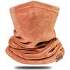Dymex Neck Warmer Gaiter Winter Fleece Neck Cover Balaclava Windproof Face Cover Mask for Ski Motorcycle (Light Orange, 1) view 1