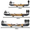 Aqua Marina Tomahawk AIR-C 158 Inflatable High Pressure Speed Kayak/Canoe view 4