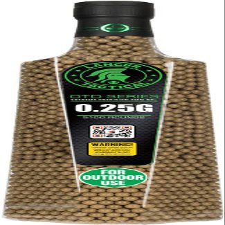 Lancer Tactical Airsoft Outdoor BBS Premium Polished 6mm-5,100 Count-Outdoor Field Compliant- (0.25g/Dark Earth)