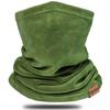 Dymex Neck Warmer Gaiter Winter Fleece Neck Cover Balaclava Windproof Face Cover Mask for Ski Motorcycle (Green, 1)