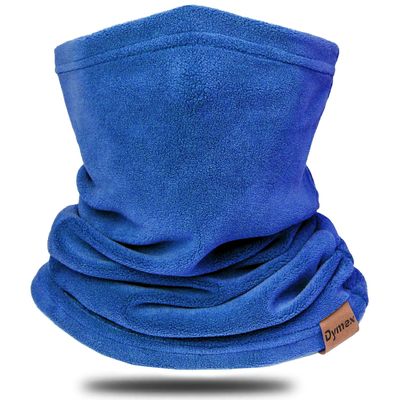 Dymex Neck Warmer Gaiter Winter Fleece Neck Cover Balaclava Windproof Face Cover Mask for Ski Motorcycle (Royal Blue, 1)