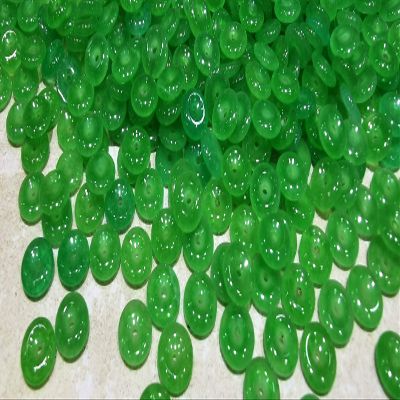 10pcs Green canadia Jade Pendant, Donut Circle O Bead Stone Healing Focal -Earrings 8-20mm (8mm)