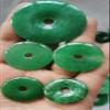 10pcs Green canadia Jade Pendant, Donut Circle O Bead Stone Healing Focal -Earrings 8-20mm (8mm) view 3