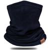 Dymex Neck Warmer Gaiter Winter Fleece Neck Cover Balaclava Windproof Face Cover Mask for Ski Motorcycle (Navy, 1) view 1
