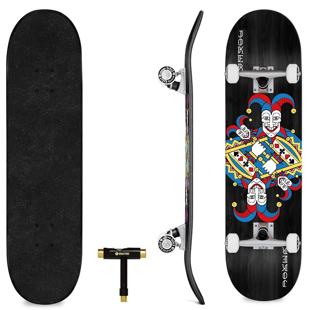 Skatro - Pro Skateboard 31" Complete Skateboard. Skate Board Ages: Adults, Boys, Girls, Beginners, and Kids