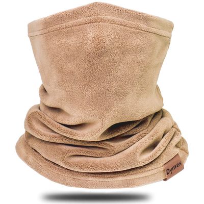 Dymex Neck Warmer Gaiter Winter Fleece Neck Cover Balaclava Windproof Face Cover Mask for Ski Motorcycle (Skin, 1)