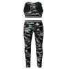 Alvivi Kids Girls Athletic Tracksuits Gym Workout Active Outfits Sleeveless Racer Back Sports Bra Crop Tops with Legging Army_Green 12 view 2
